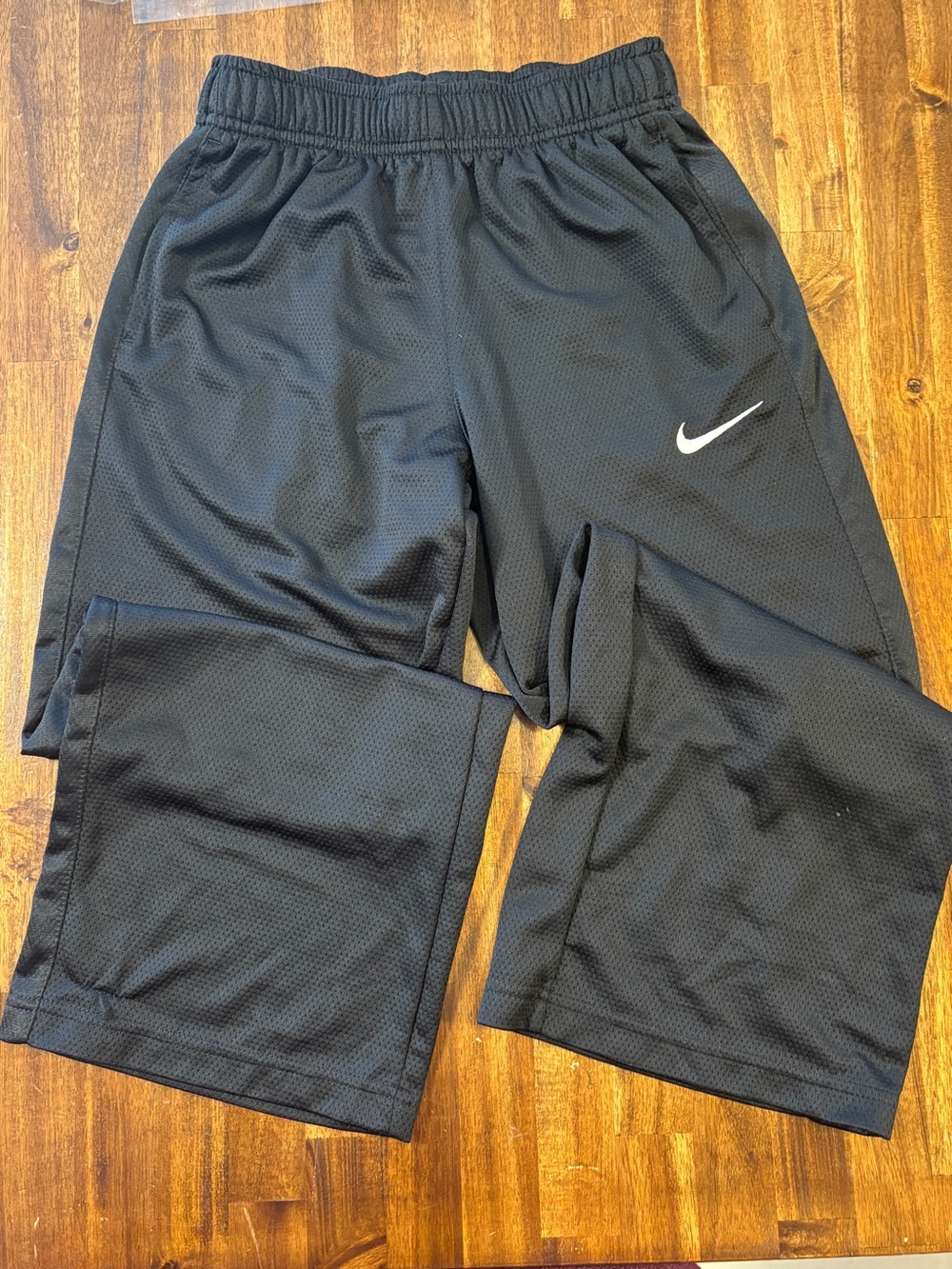 Nike Dri-FIT Black Athletic Pants Youth Medium Straight Leg Training